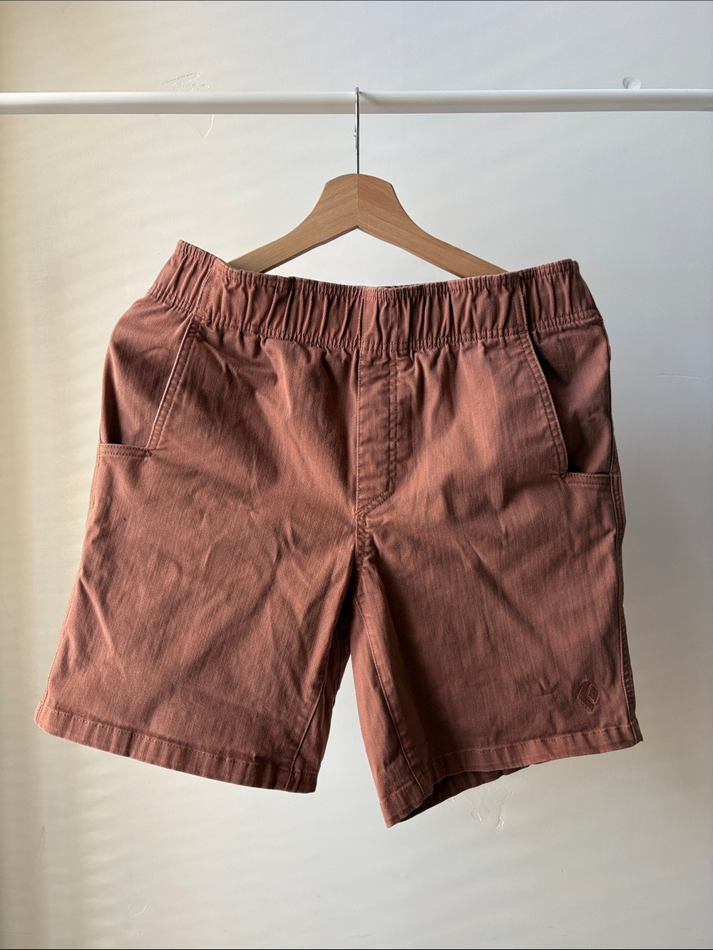 Cotton-Spandex clay brown hiking shorts Men’s Medium